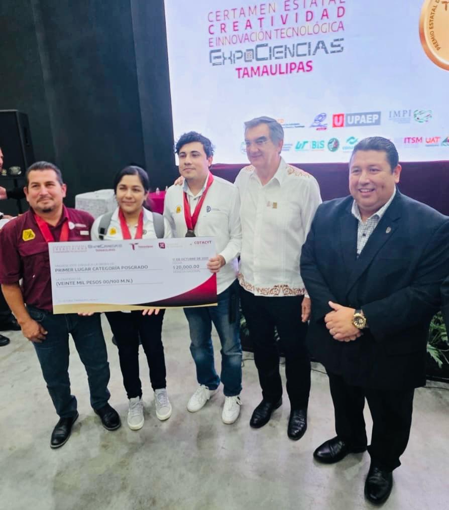 Estudiantes del Tecnológico de Ciudad Madero ganan dos primeros lugares en el Premio Estatal de Innovación, Ciencia y Tecnología 2025